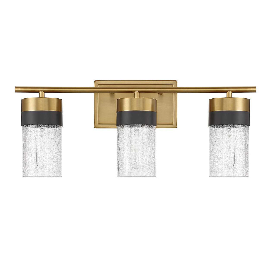 Brickell Three Light Bathroom Vanity in Warm Brass Savoy House