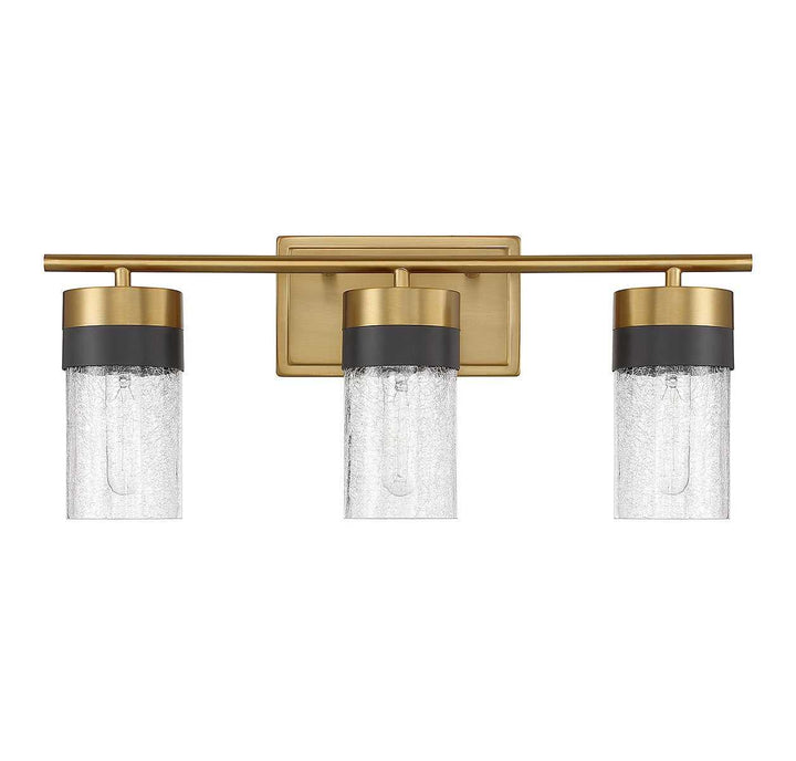 Brickell Three Light Bathroom Vanity in Warm Brass Savoy House