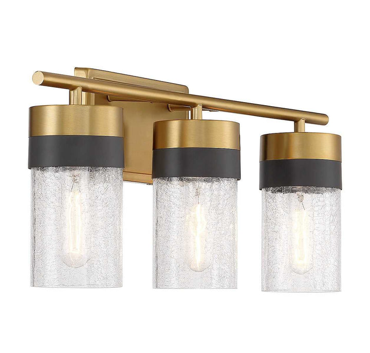 Brickell Three Light Bathroom Vanity in Warm Brass Savoy House