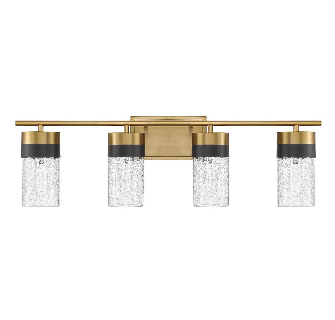 Brickell Four Light Bathroom Vanity in Warm Brass Savoy House