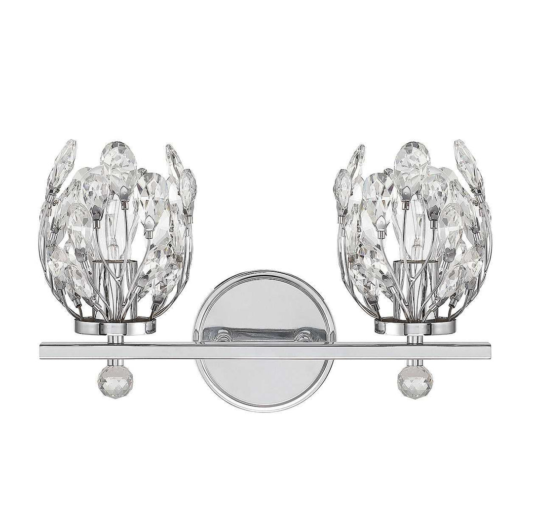 Moreno Two Light Bathroom Vanity in Chrome Savoy House