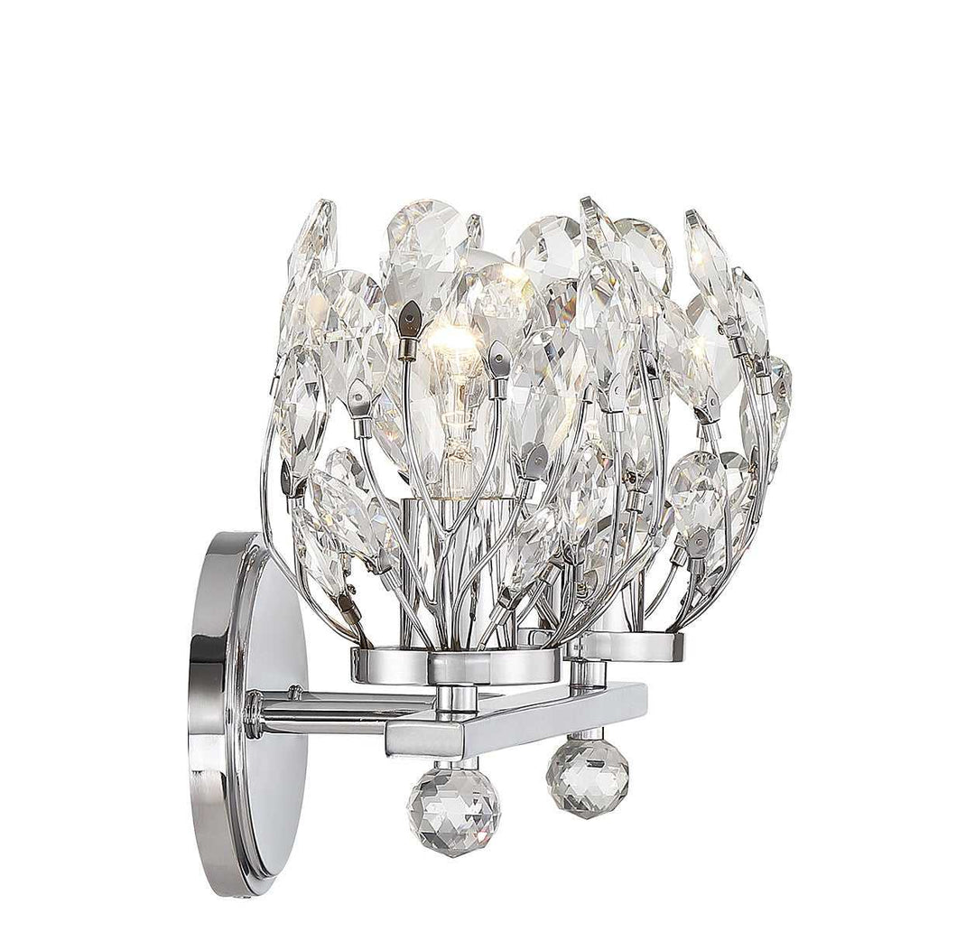 Moreno Two Light Bathroom Vanity in Chrome Savoy House