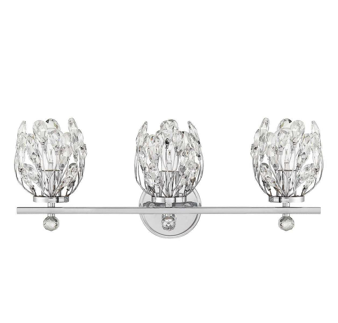 Moreno Three Light Bathroom Vanity in Chrome Savoy House