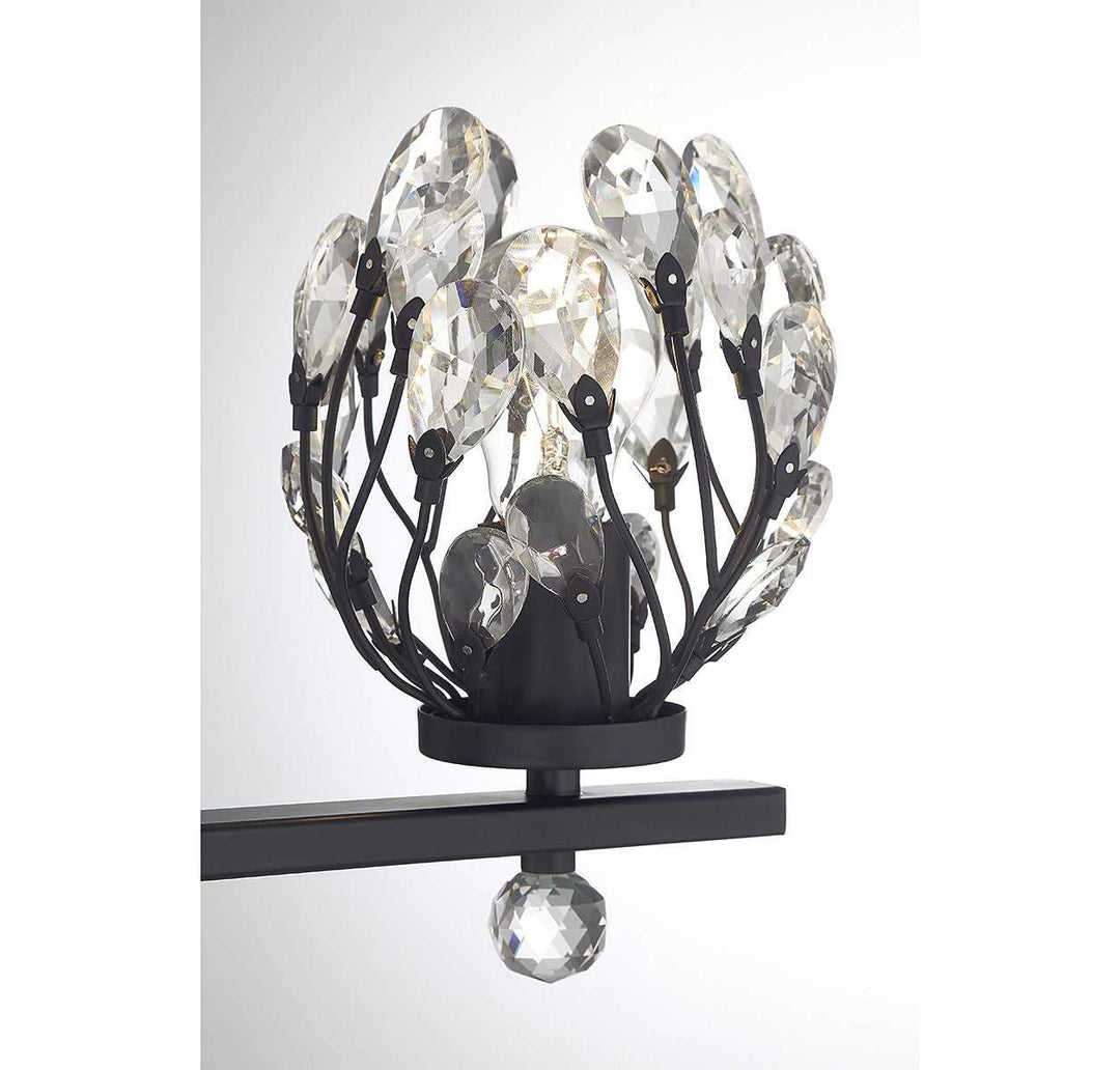 Moreno Three Light Bathroom Vanity in Matte Black Savoy House