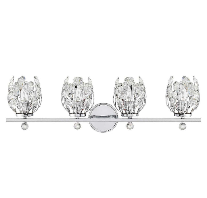 Moreno Four Light Bathroom Vanity in Chrome Savoy House