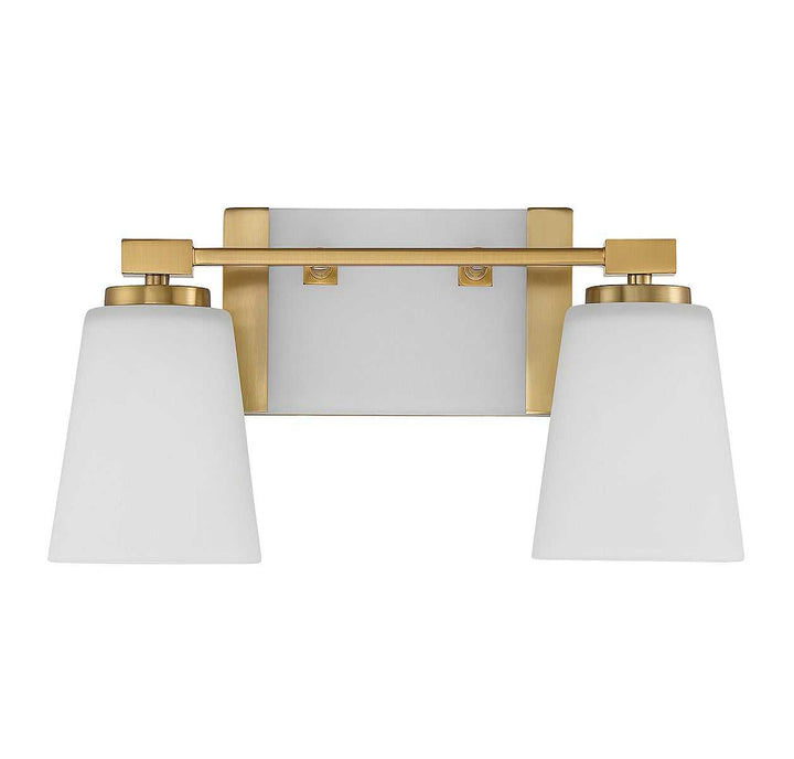 Darby Two Light Bathroom Vanity in Warm Brass Savoy House