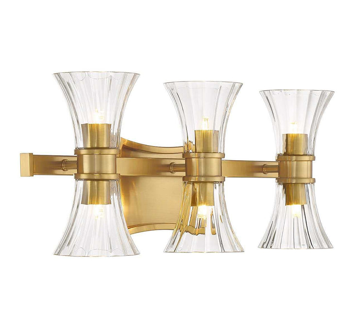 Bennington LED Bathroom Vanity in Warm Brass Savoy House