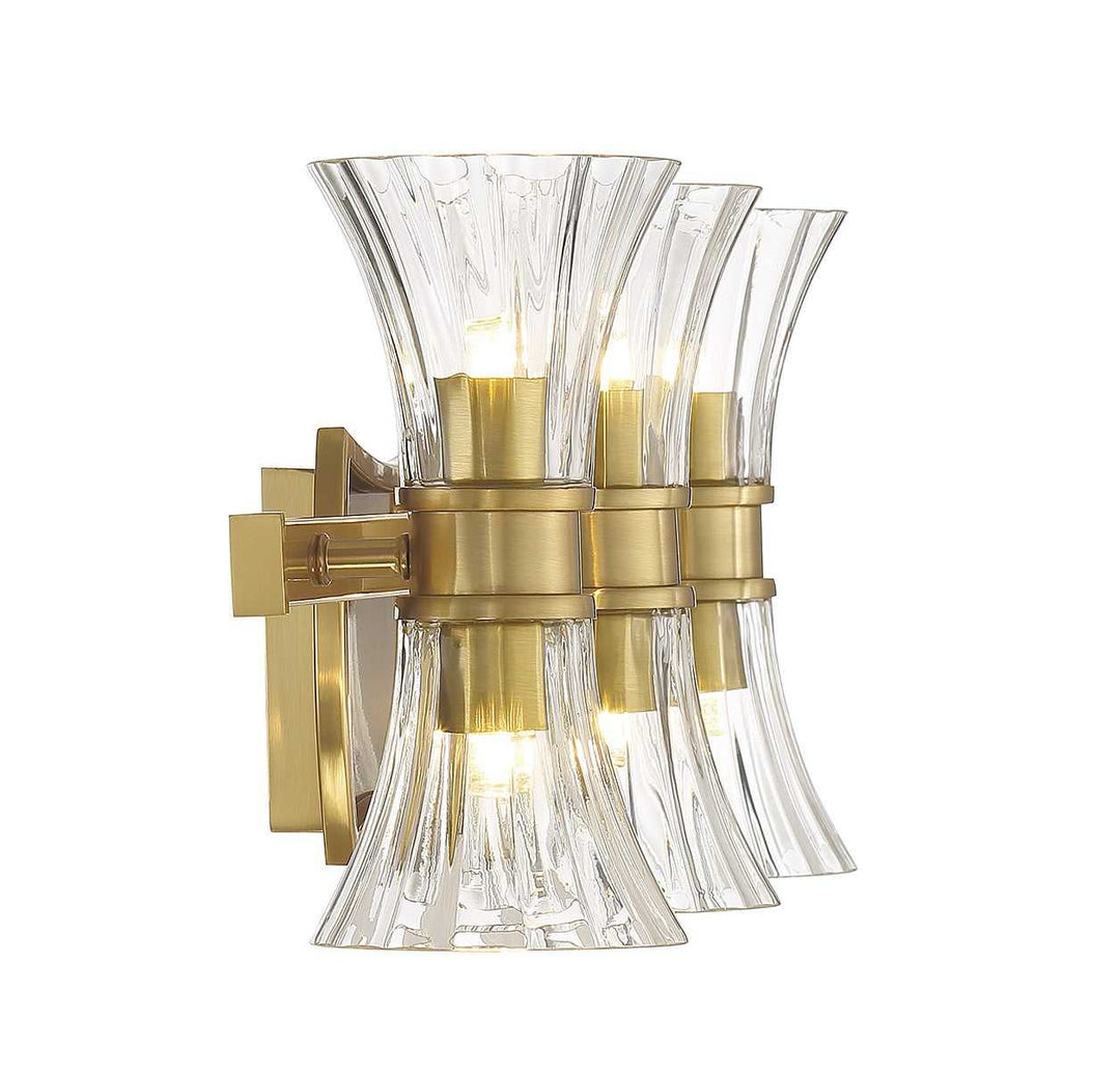 Bennington LED Bathroom Vanity in Warm Brass Savoy House