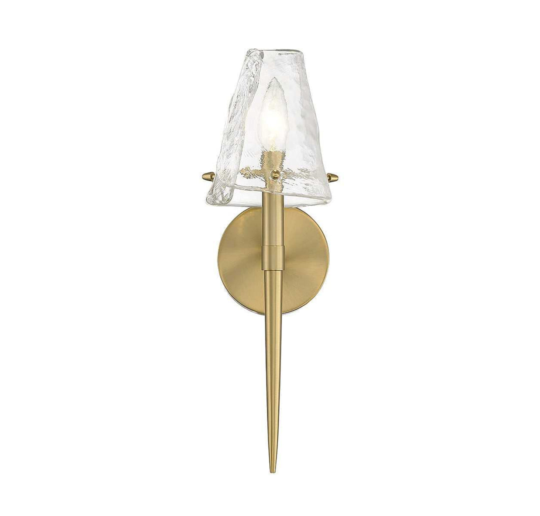 Shellbourne One Light Wall Sconce in Warm Brass Savoy House