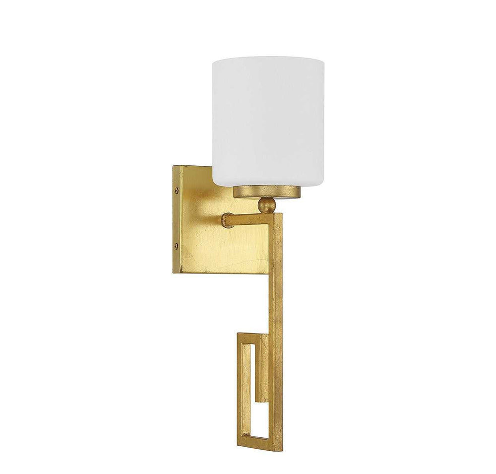 Quatrain One Light Wall Sconce in True Gold Savoy House