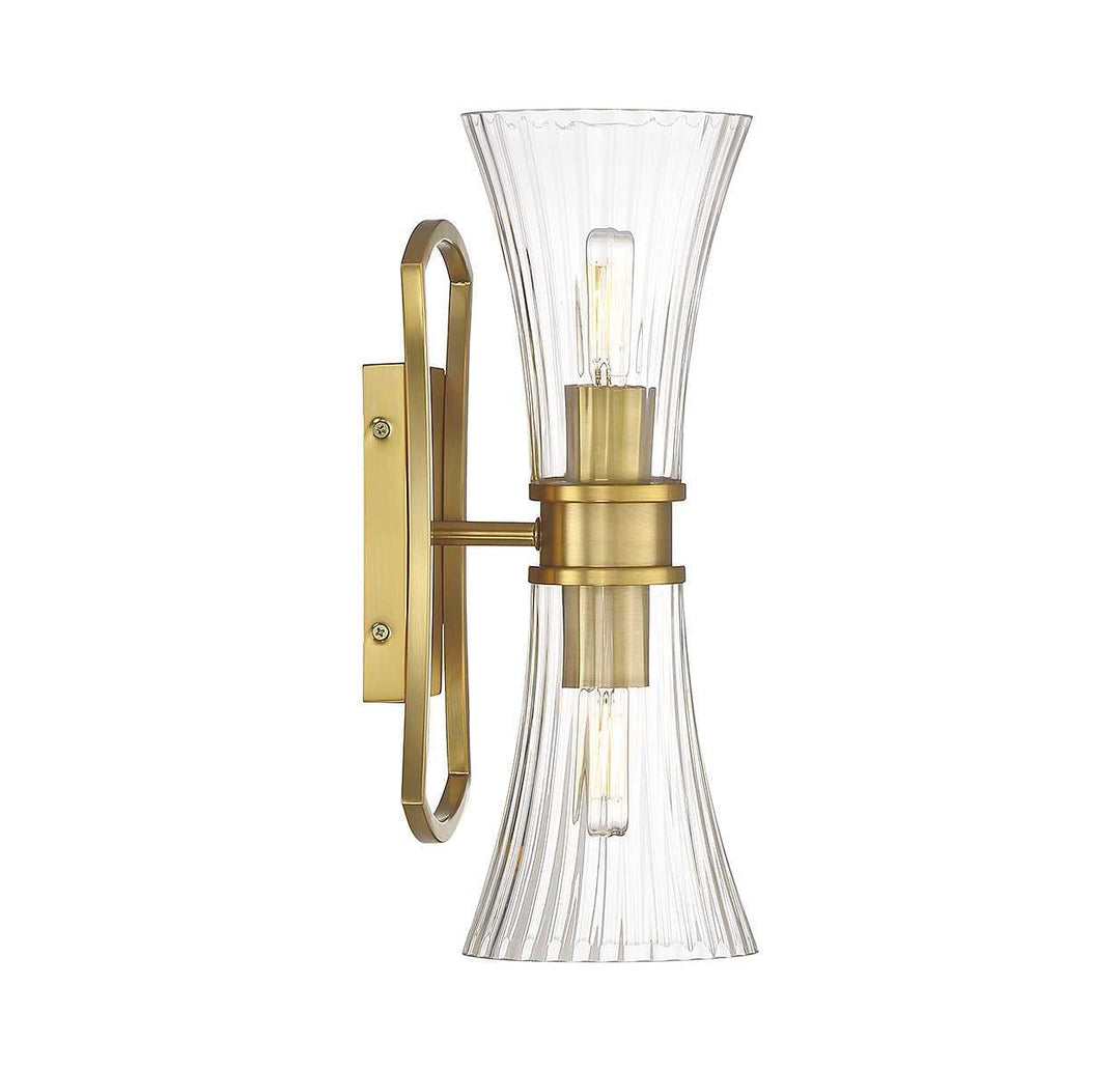 Savoy House - 9-9702-2-322 - Two Light Wall Sconce - Bennington - Warm Brass