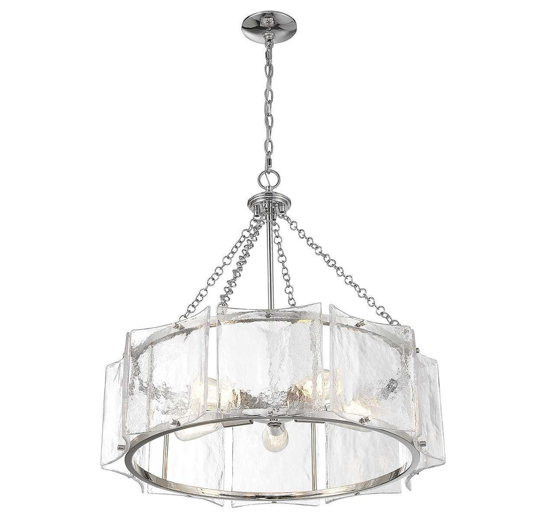 Savoy House - 1-8200-5-109 - Five Light Pendant - Genry - Polished Nickel