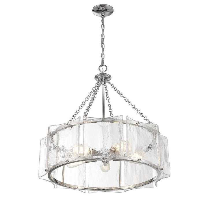Savoy House - 1-8200-5-109 - Five Light Pendant - Genry - Polished Nickel