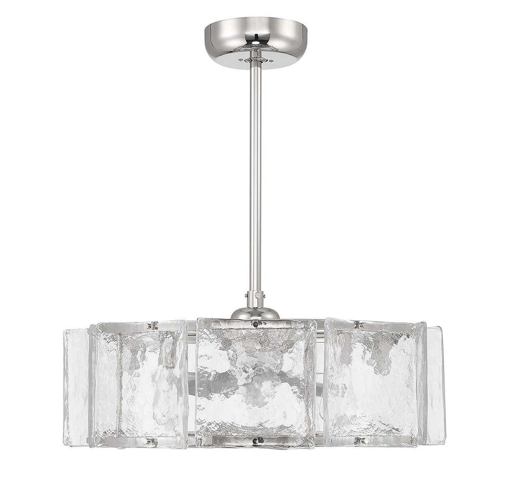 Genry LED Fan D'Lier in Polished Nickel Savoy House