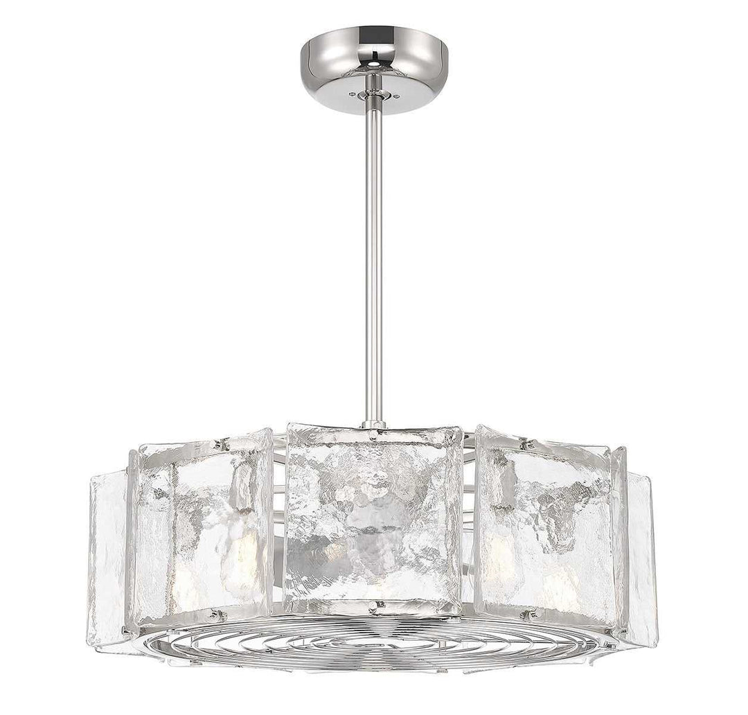 Genry LED Fan D'Lier in Polished Nickel Savoy House