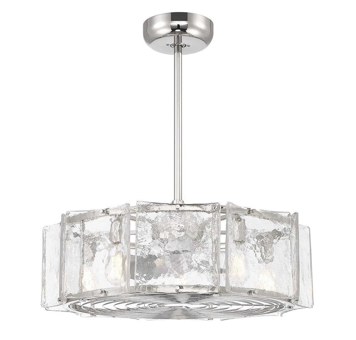 Genry LED Fan D'Lier in Polished Nickel Savoy House