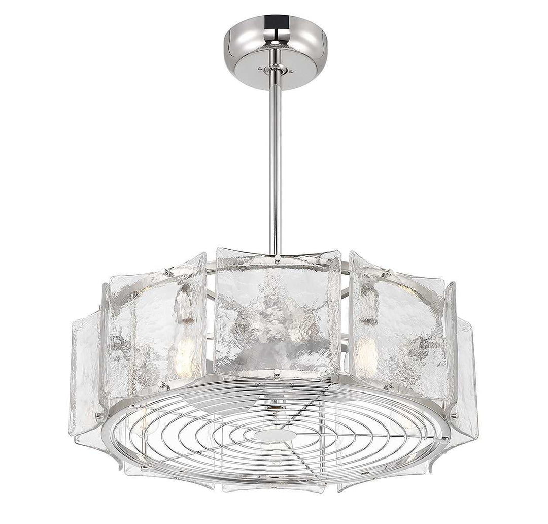 Genry LED Fan D'Lier in Polished Nickel Savoy House