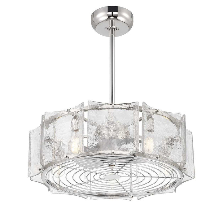 Genry LED Fan D'Lier in Polished Nickel Savoy House