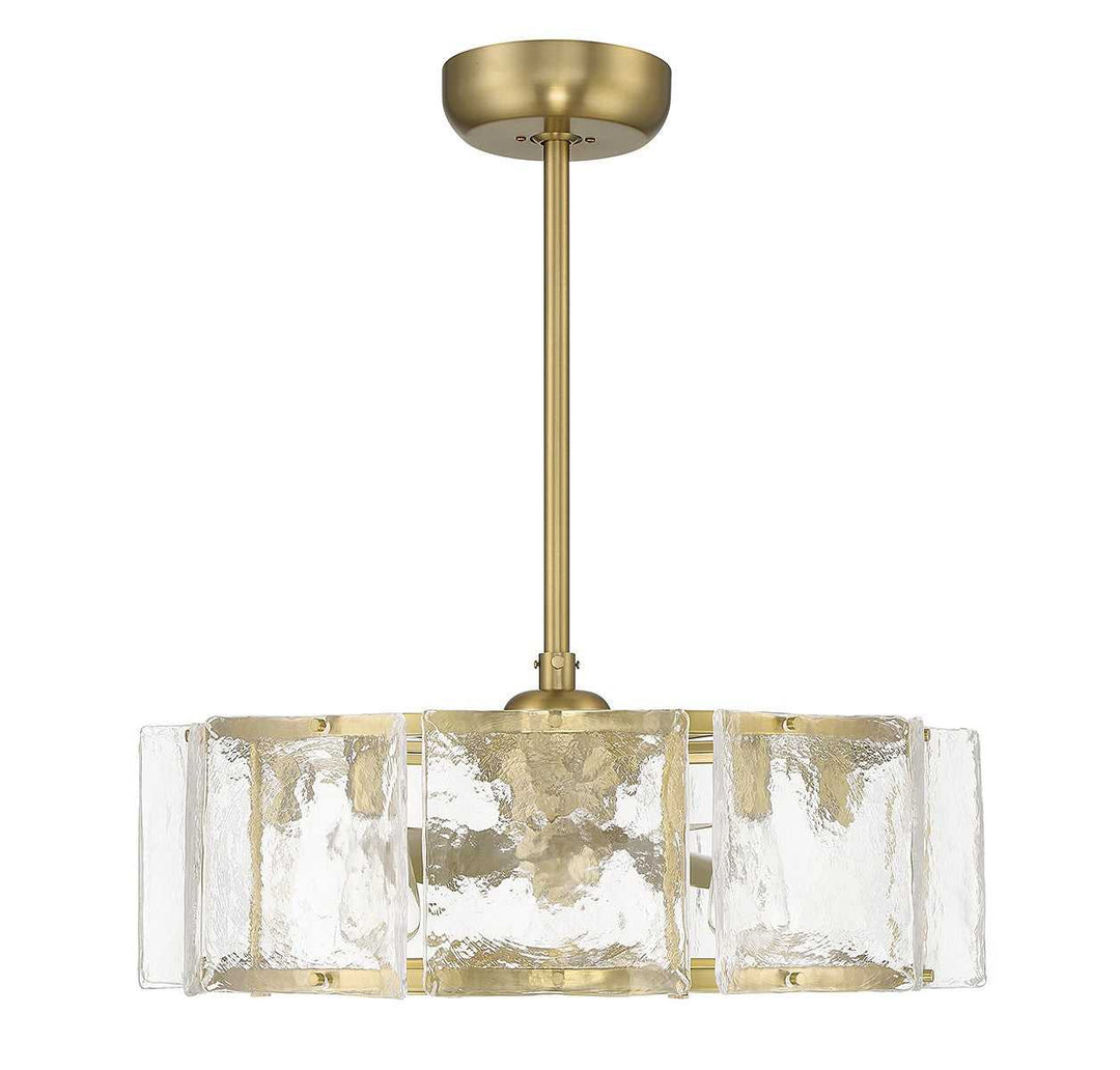 Genry LED Fan D'Lier in Warm Brass Savoy House