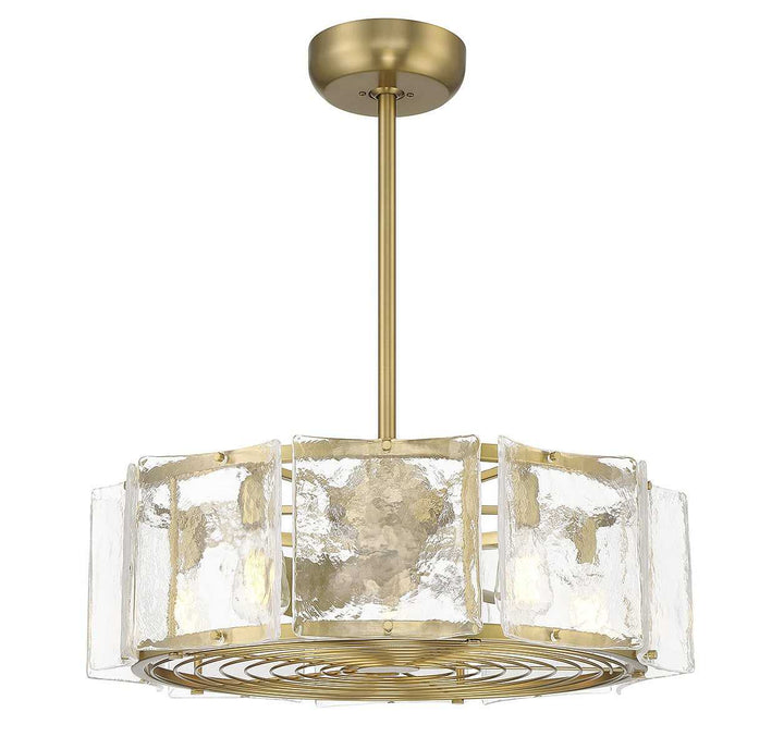 Genry LED Fan D'Lier in Warm Brass Savoy House