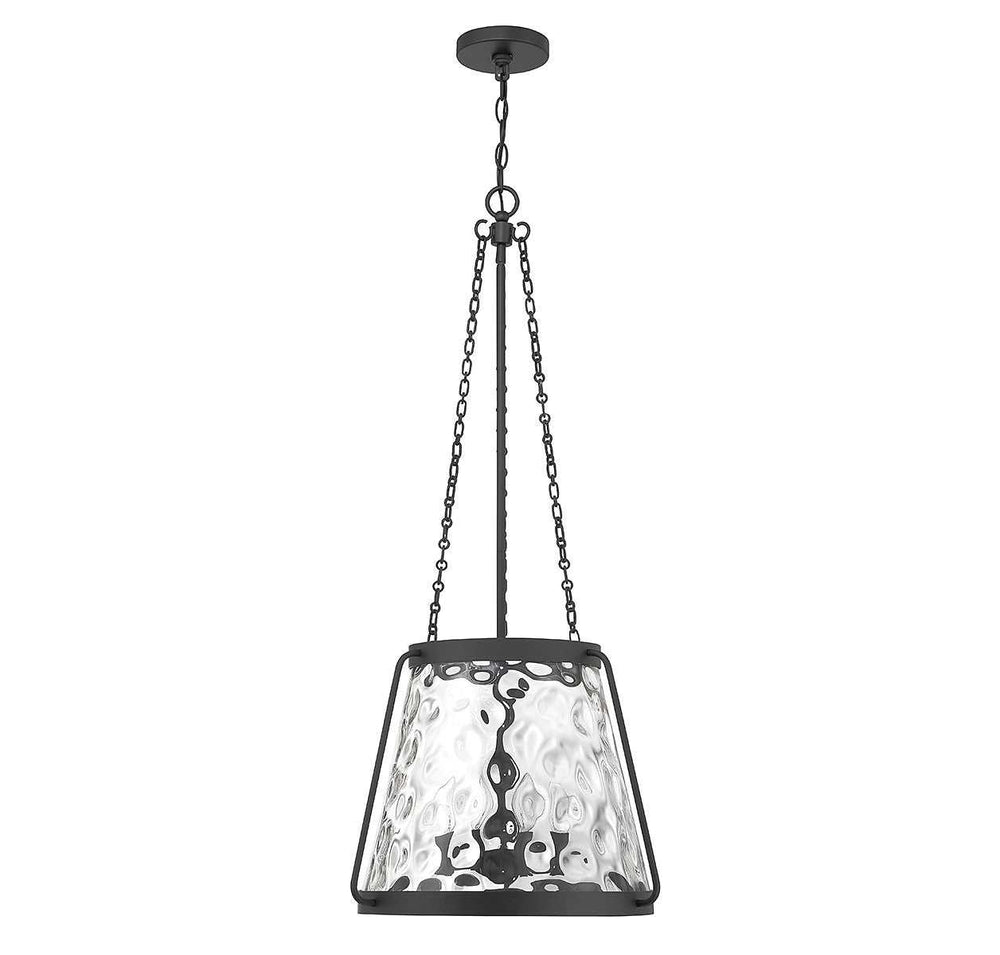 Crawford Four Light Pendant in Matte Black Savoy House