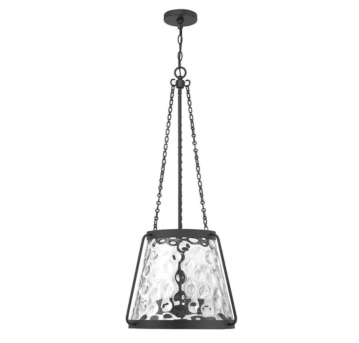 Crawford Four Light Pendant in Matte Black Savoy House