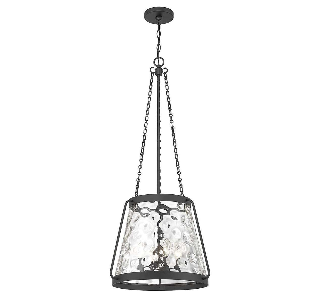 Crawford Four Light Pendant in Matte Black Savoy House