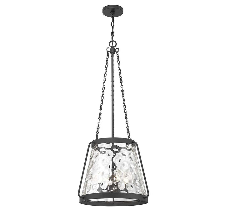 Crawford Four Light Pendant in Matte Black Savoy House