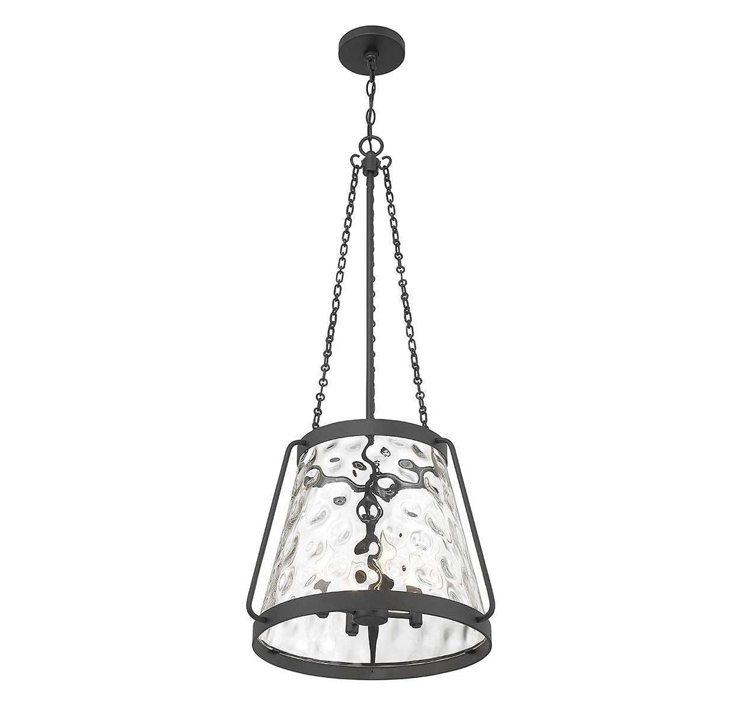 Crawford Four Light Pendant in Matte Black Savoy House