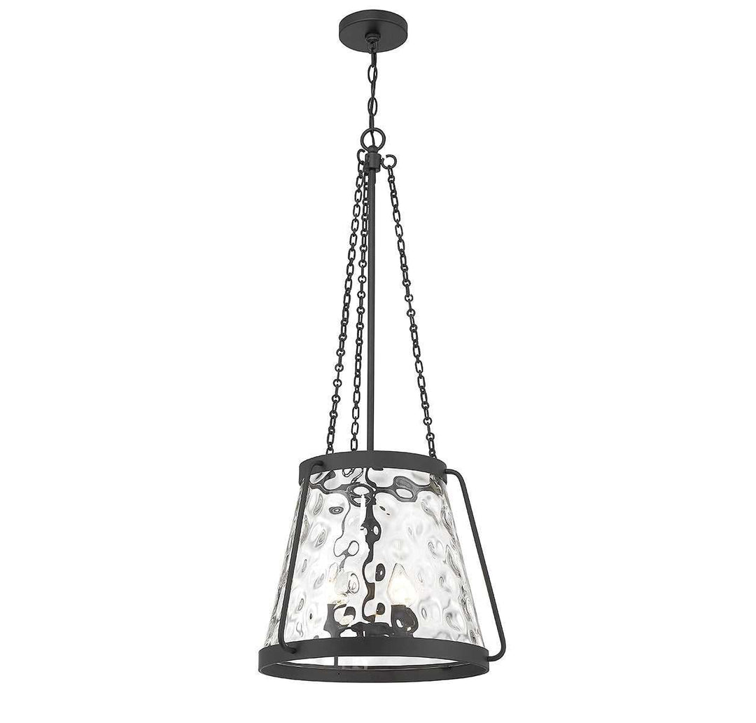 Crawford Four Light Pendant in Matte Black Savoy House