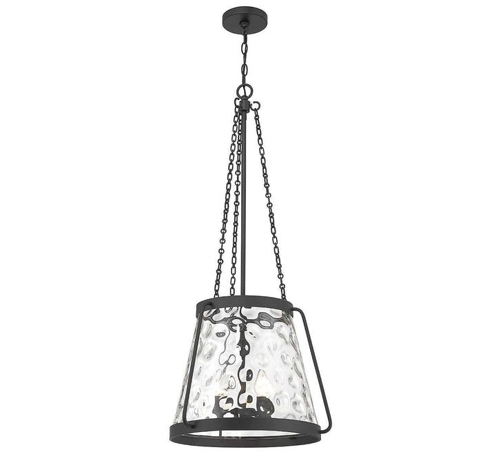 Crawford Four Light Pendant in Matte Black Savoy House