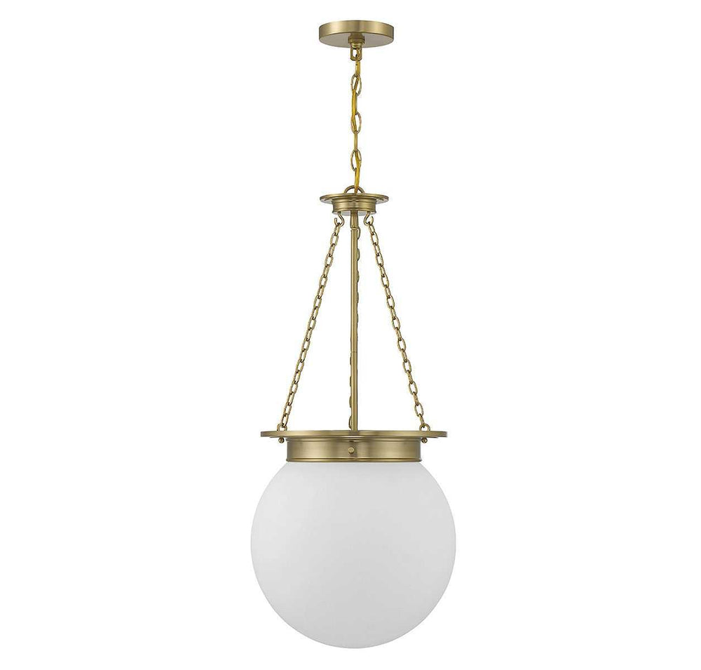 Savoy House - 7-3901-3-322 - Three Light Pendant - Manor - Warm Brass
