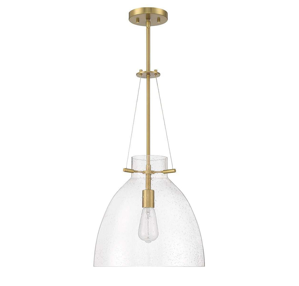 Savoy House - 7-7006-1-322 - One Light Pendant - Foster - Warm Brass