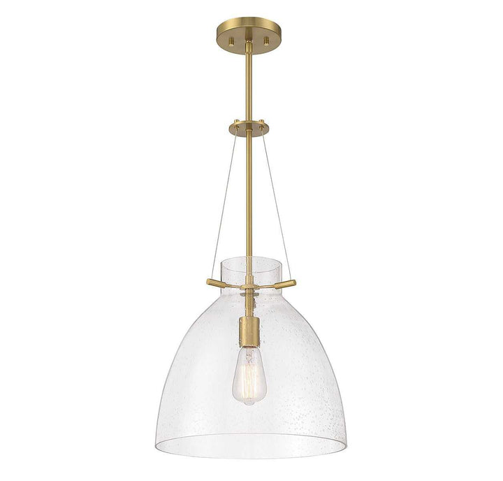 Savoy House - 7-7006-1-322 - One Light Pendant - Foster - Warm Brass