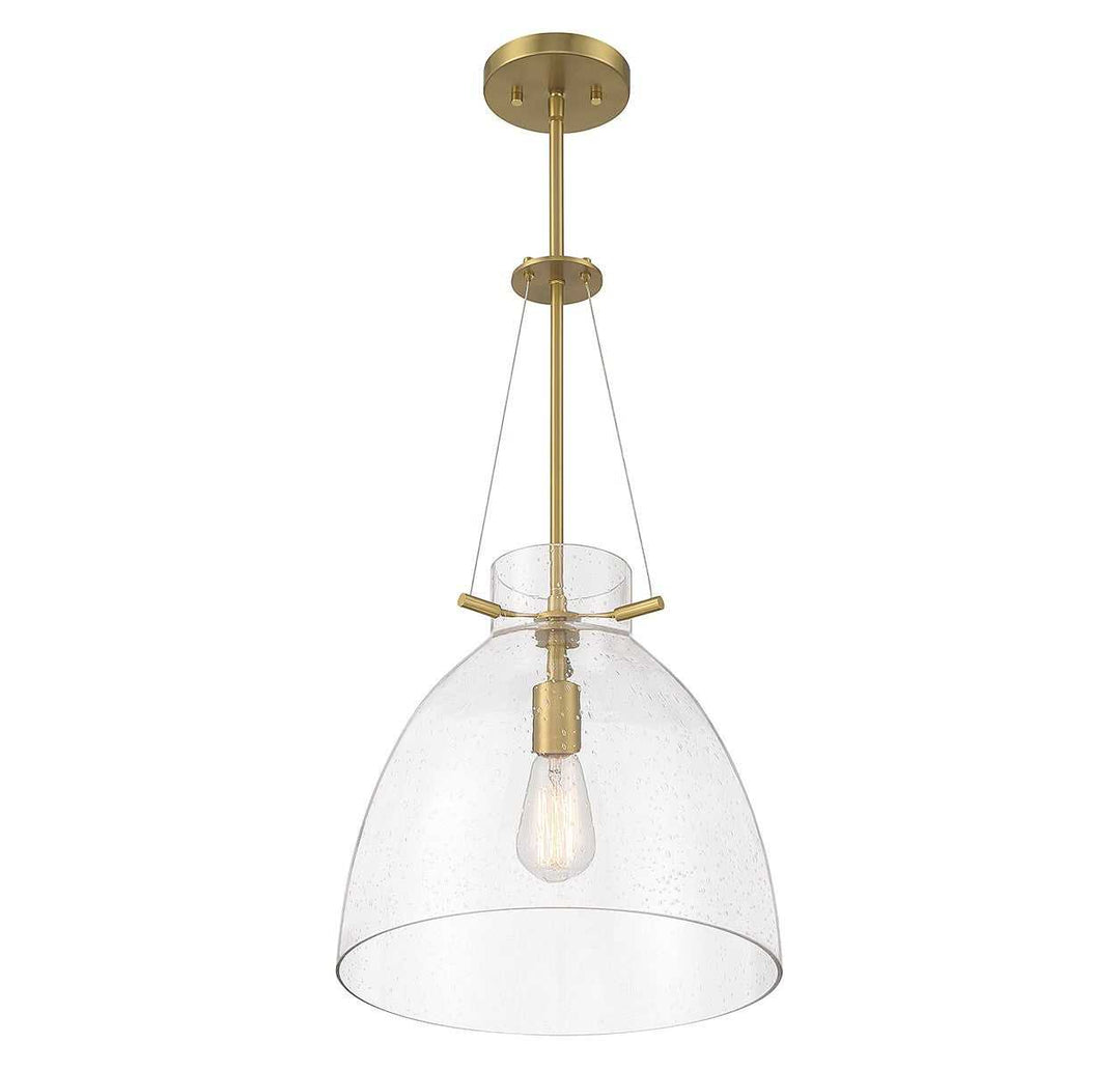 Savoy House - 7-7006-1-322 - One Light Pendant - Foster - Warm Brass