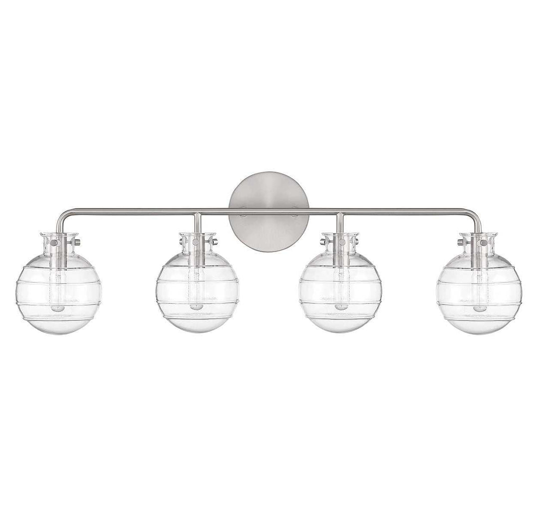 Savoy House - 8-4300-4-SN - Four Light Bathroom Vanity - Mason - Satin Nickel