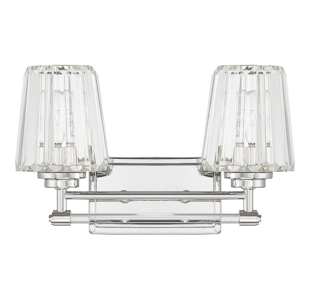 Garnet Two Light Bathroom Vanity in Polished Nickel Savoy House