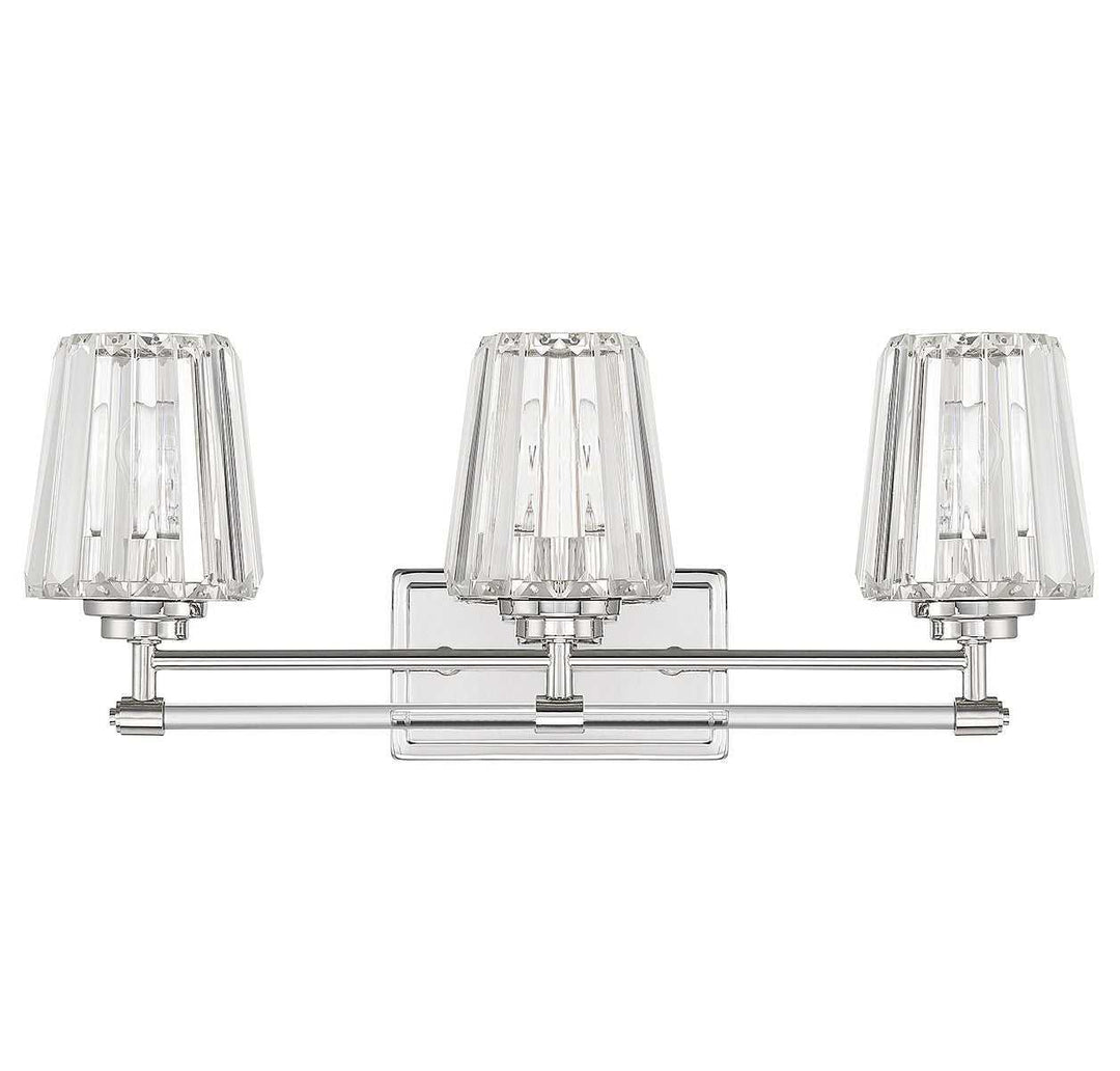 Garnet Three Light Bathroom Vanity in Polished Nickel Savoy House