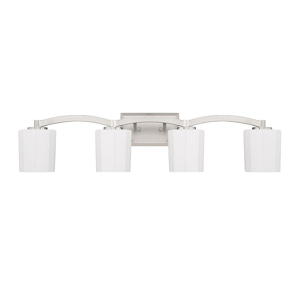 Whitney Four Light Bathroom Vanity in Satin Nickel Savoy House