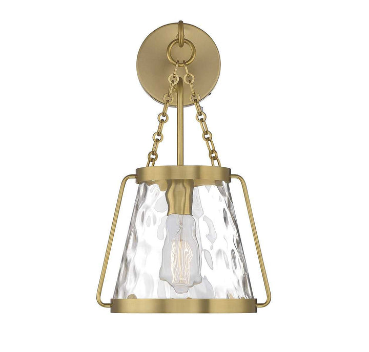 Savoy House - 9-1801-1-322 - One Light Wall Sconce - Crawford - Warm Brass