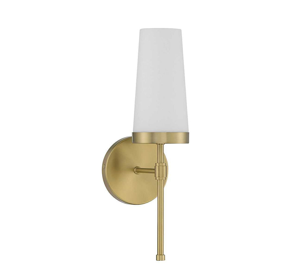 Haynes One Light Wall Sconce in Warm Brass Savoy House