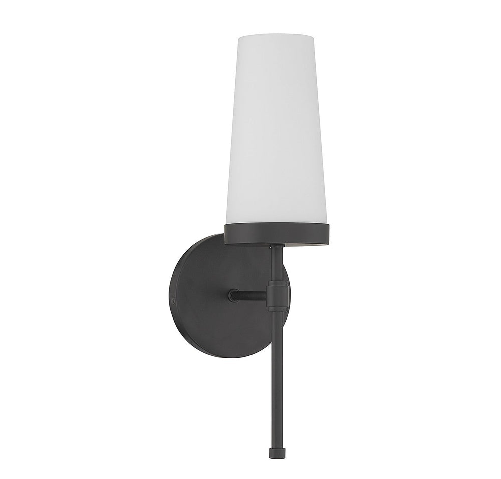 Haynes One Light Wall Sconce in Matte Black Savoy House
