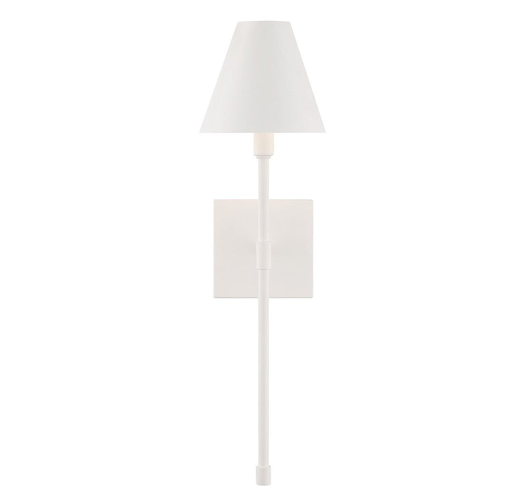 Jefferson One Light Wall Sconce in Bisque White Savoy House
