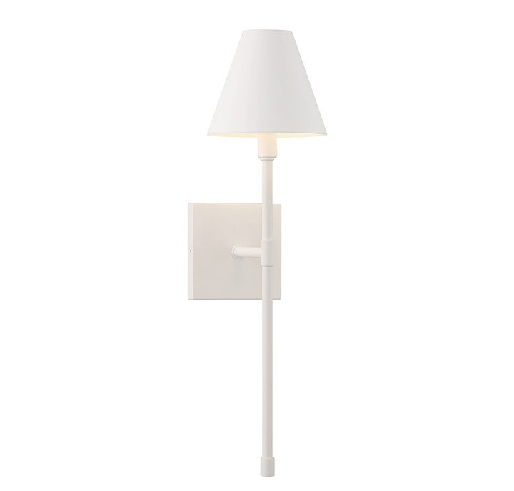 Jefferson One Light Wall Sconce in Bisque White Savoy House