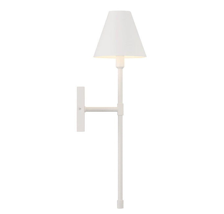 Jefferson One Light Wall Sconce in Bisque White Savoy House