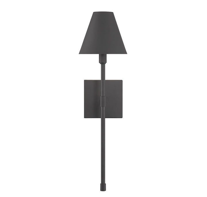 Jefferson One Light Wall Sconce in Matte Black Savoy House