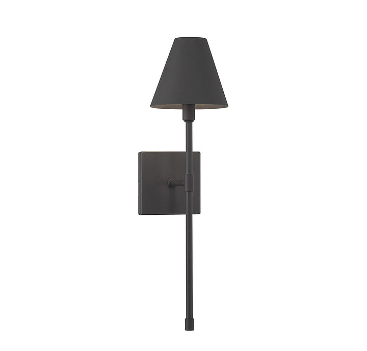 Jefferson One Light Wall Sconce in Matte Black Savoy House