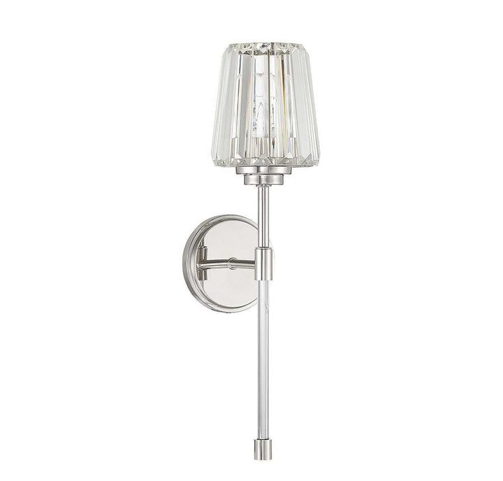 Garnet One Light Wall Sconce in Polished Nickel Savoy House