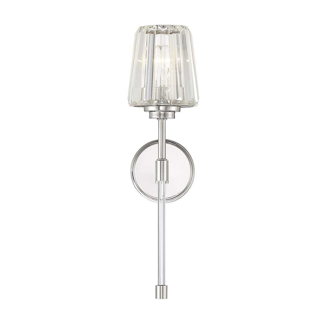 Garnet One Light Wall Sconce in Polished Nickel Savoy House