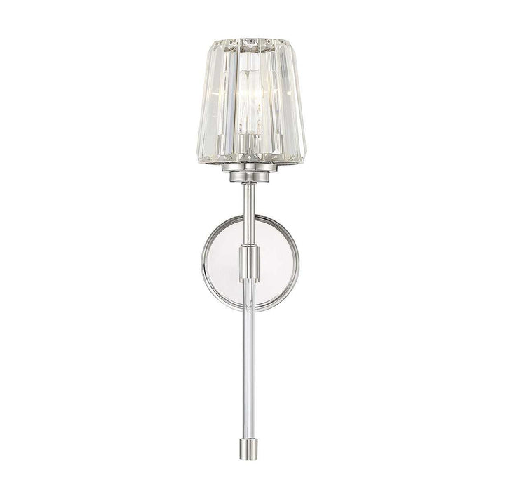 Garnet One Light Wall Sconce in Polished Nickel Savoy House